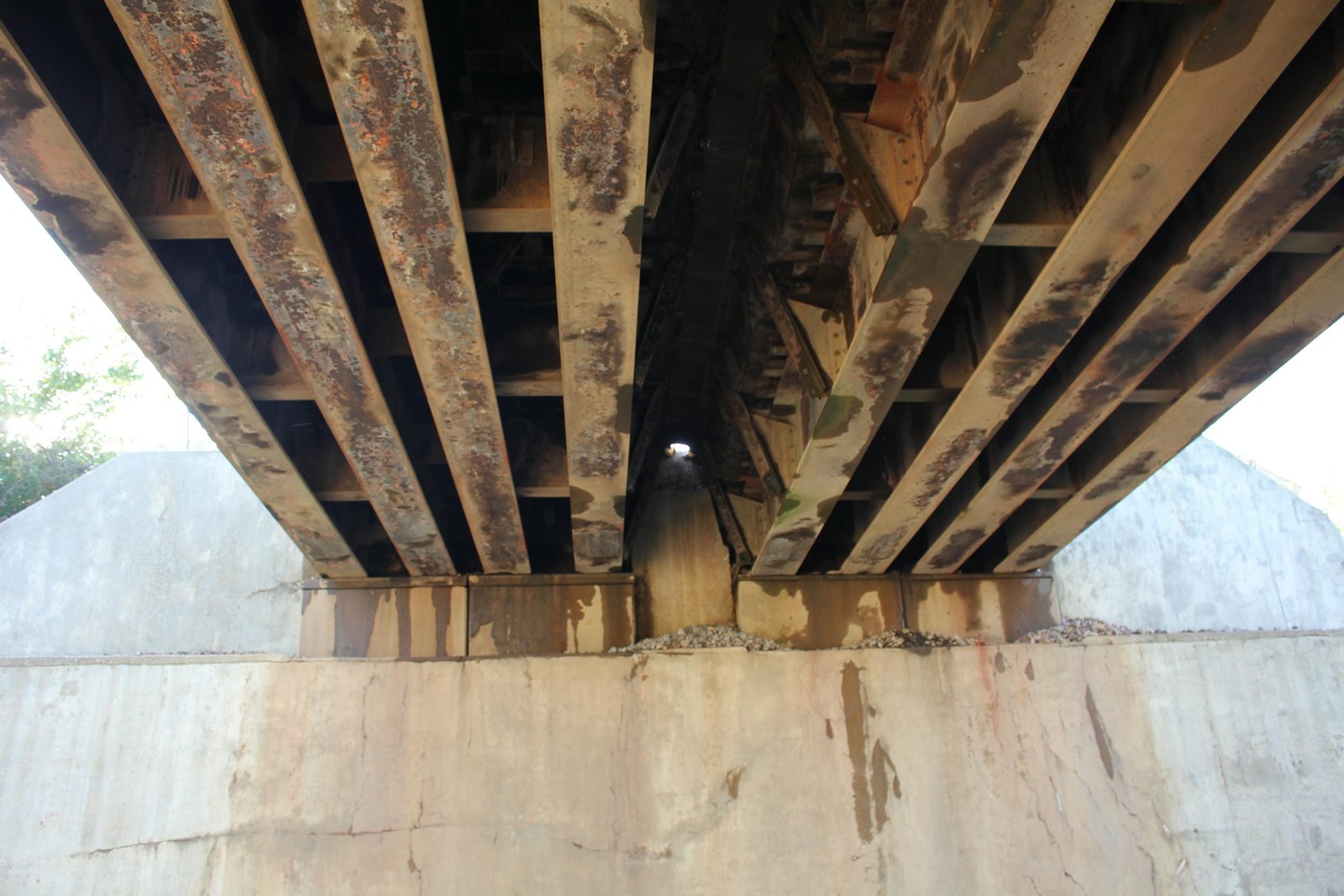 Under bridge